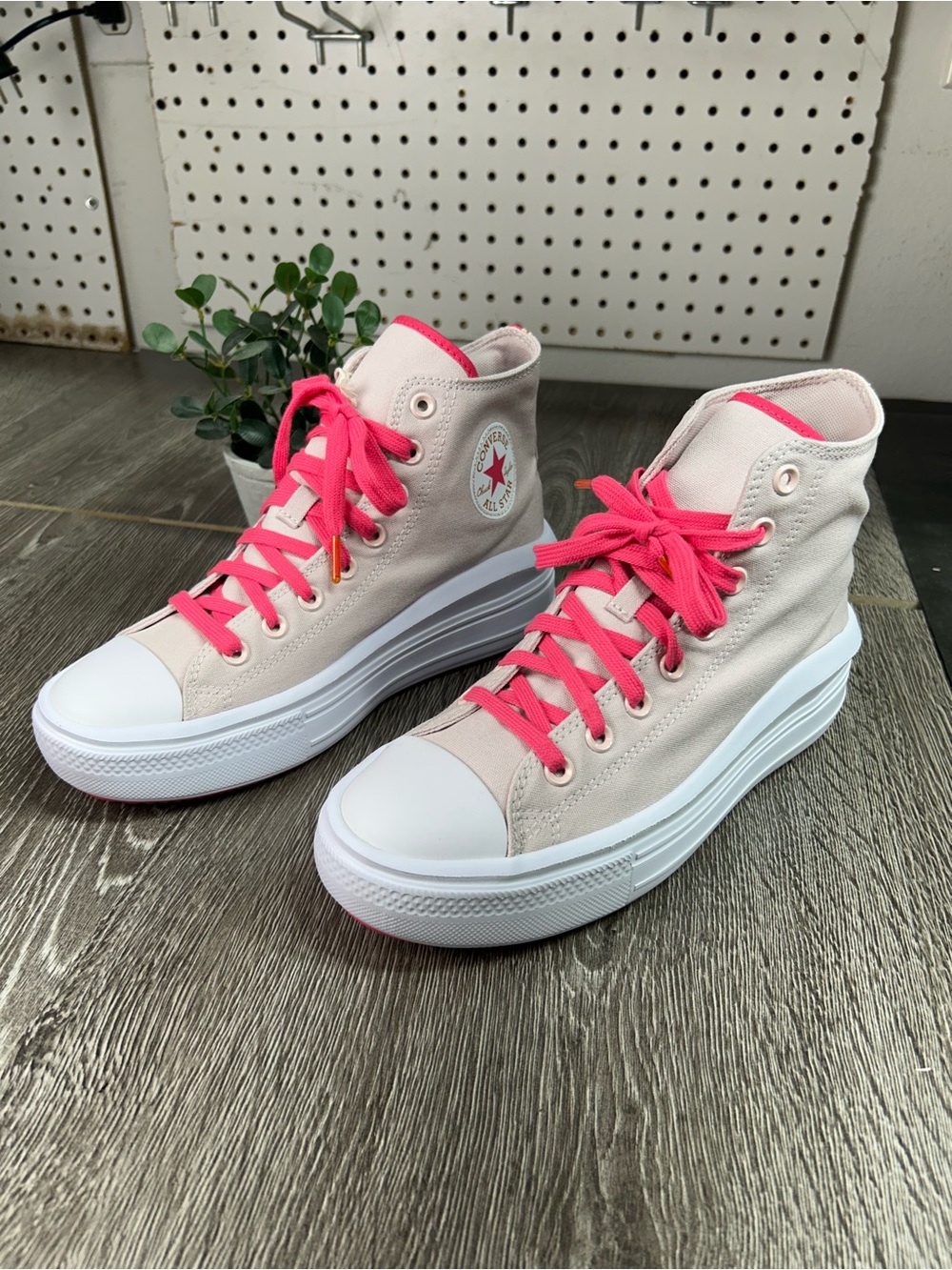 Converse chuck Taylor all star move High-Top Platform Sneakers Pink Lace